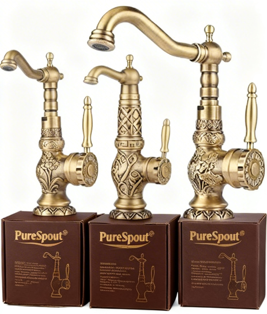 PureSpout® FairySpray Kitchen Faucet – Turn Dishwashing Chores Into a Whimsical Waterfall Escape with Silky, Splash-Free Flows!